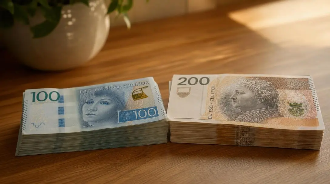 Ile to jest 1000 koron szwedzkich na PLN?