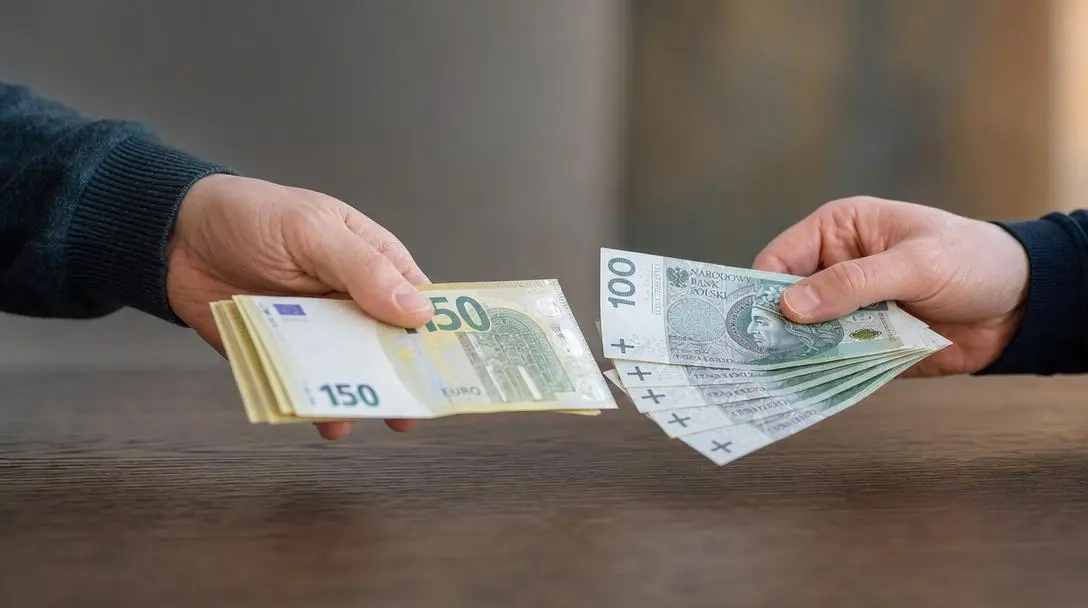 Ile złotych można otrzymać za 150 euro według aktualnego kursu?