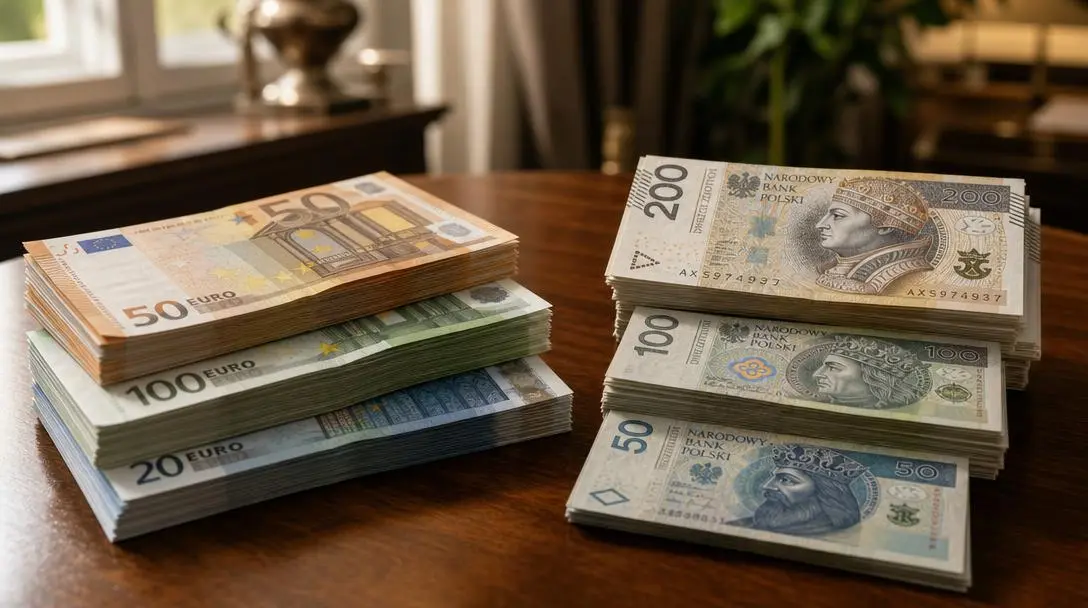 Ile złotych to około 400 euro według podanych kursów?