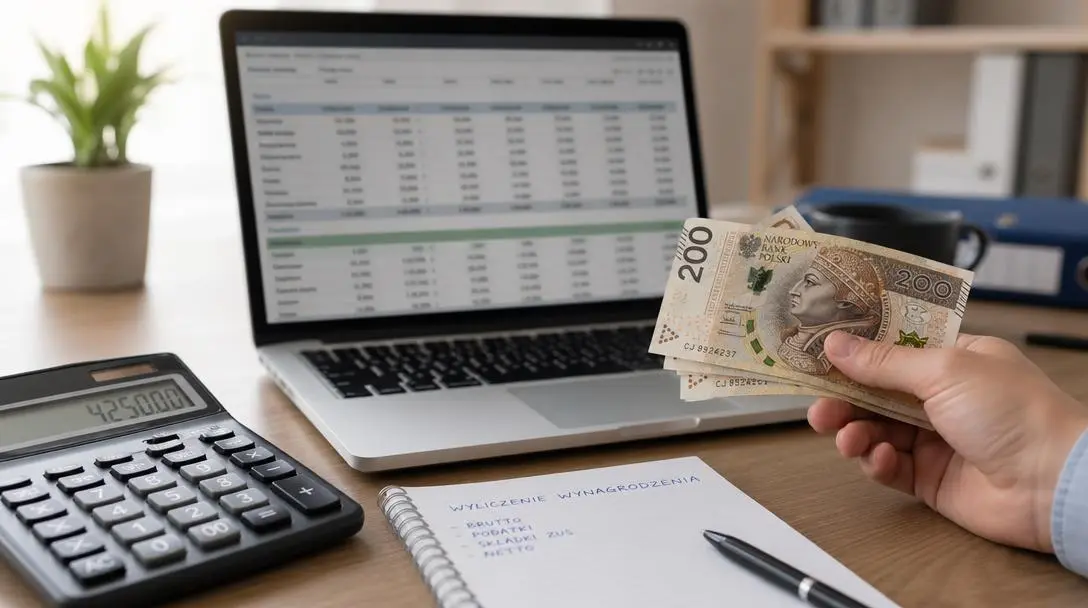 Ile wynosi kwota netto przy umowie o pracę dla 6100 zł brutto?